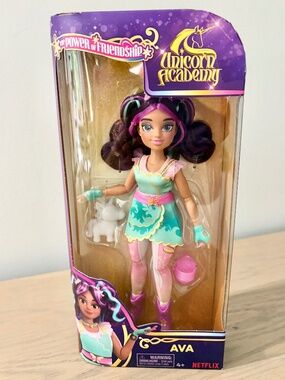 Unicorn Academy, Ava, Doll, 2024, With Mr. Glitterhoove, Netflix, New In Box